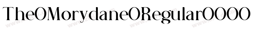 The Morydane Regular字体转换